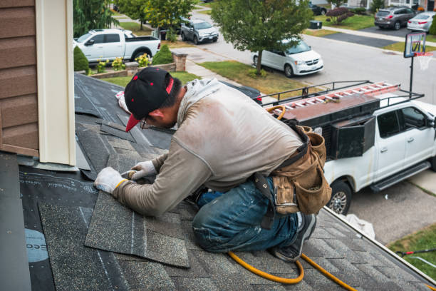 Professional Gutter Repair And Installation technician working in Oak Park, MI